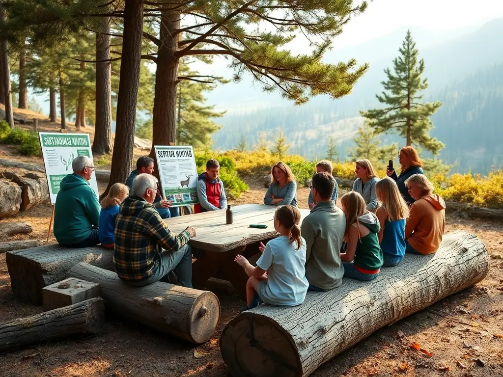 A photograph of a community workshop focused on sustainable wildlife management practices, demonstrating the organization's commitment to education and outreach.