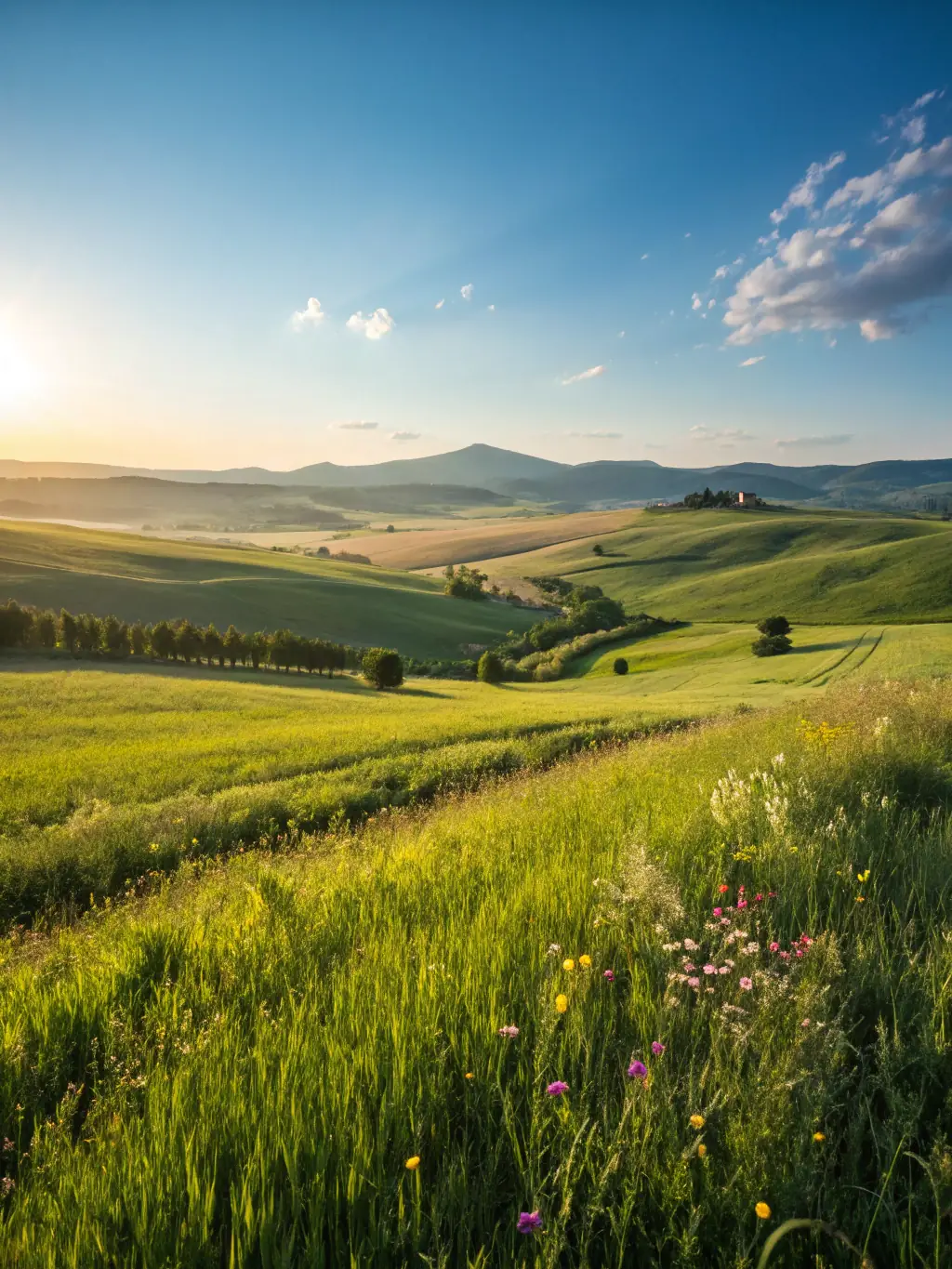 A scenic view of a strengthened local ecosystem, showcasing the positive impact of the organization's ecological practices on the overall environment.